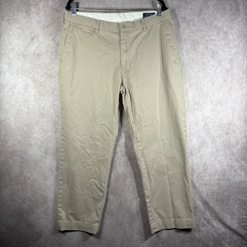 Polo Ralph Lauren Pants Mens‎ 36x30 Khaki Chinos Classic Fit Cotton Twill Casual